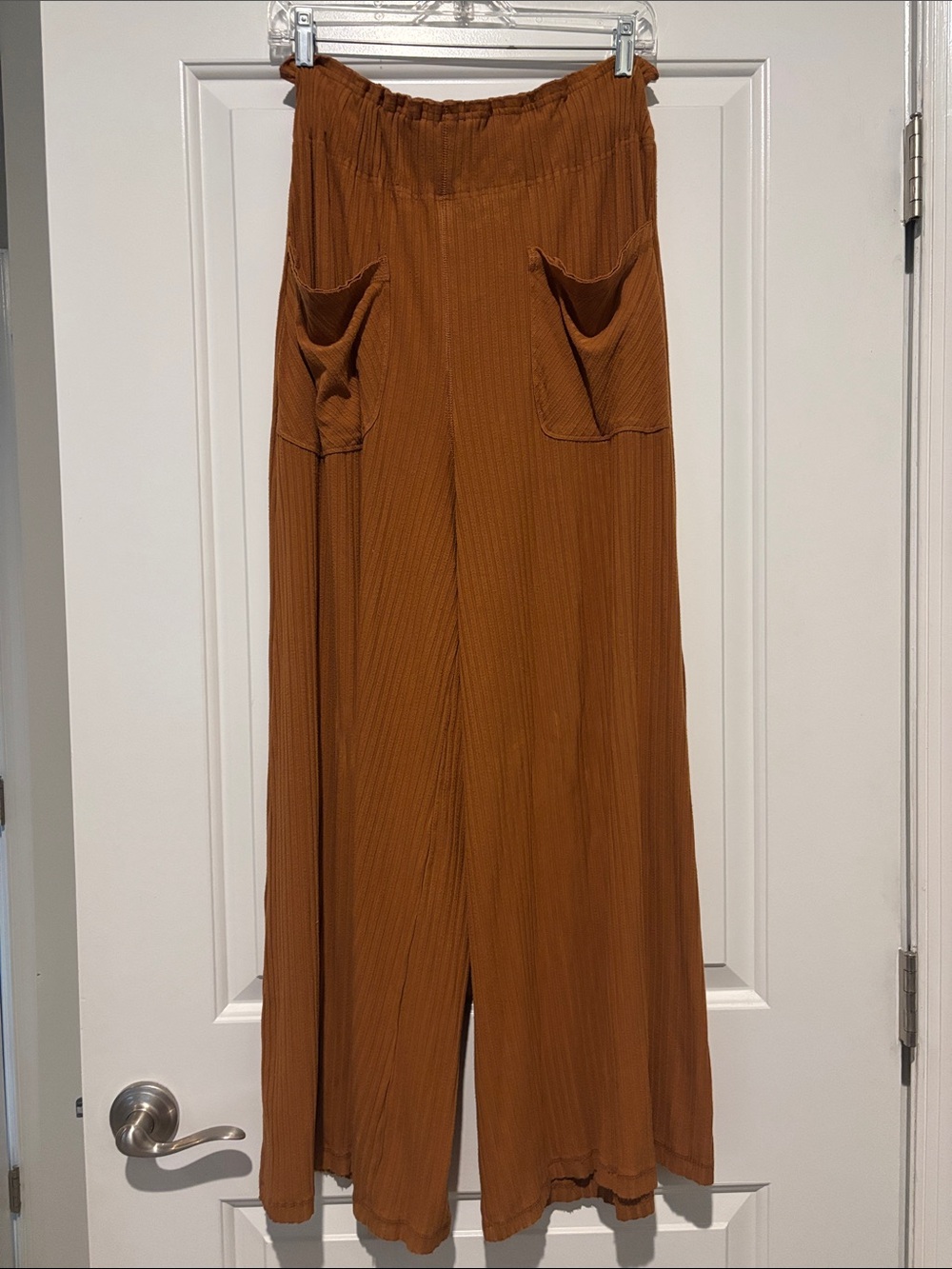 FP Womens Wide-Leg Pocket Pants - Rust